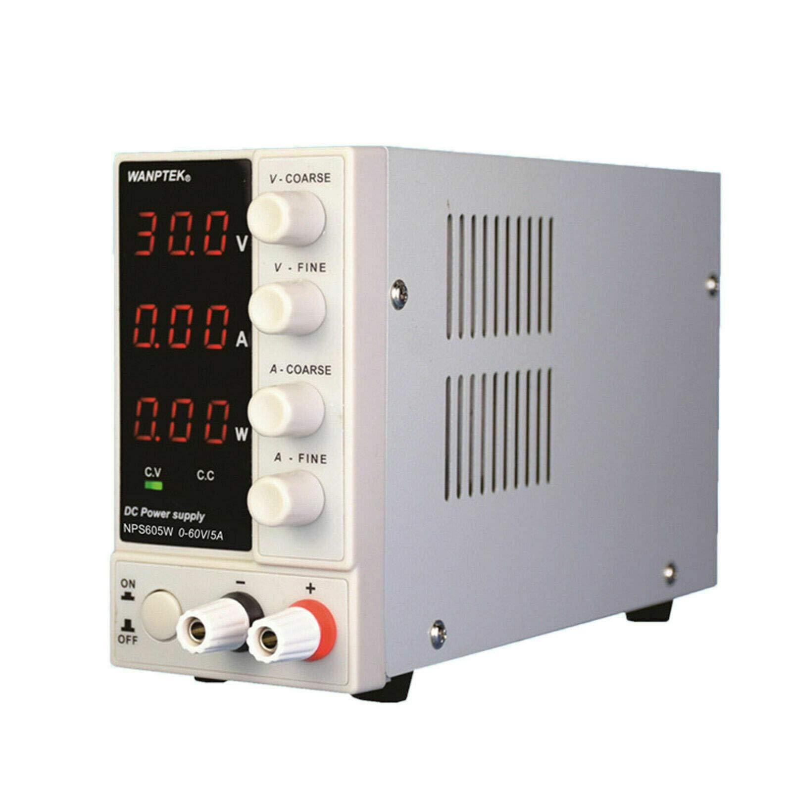 0-60V 0-5A Trasformatore di alimentazione da laboratorio Alimentatore regolabile Display