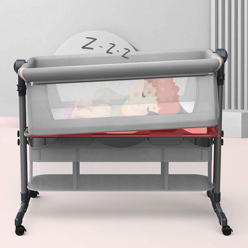 Lettino portatile per dormire sul fianco, lettino mobile con borsa per il trasporto, piedini retrattile, altezza regolabile 0 – 5 cm