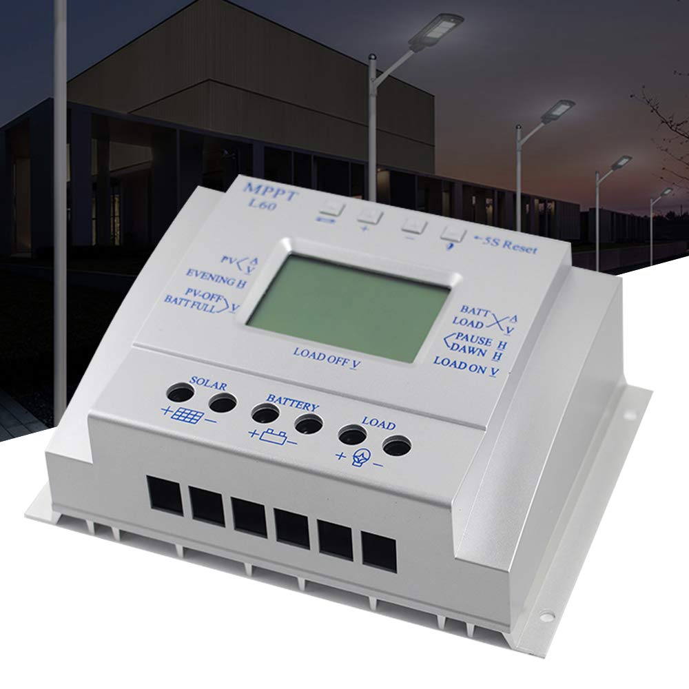  Pannello solare 60A MPPT Sistema di generazione di energia con interruttore automatico 12V 24V Controller per caricabatterie a pannello solare