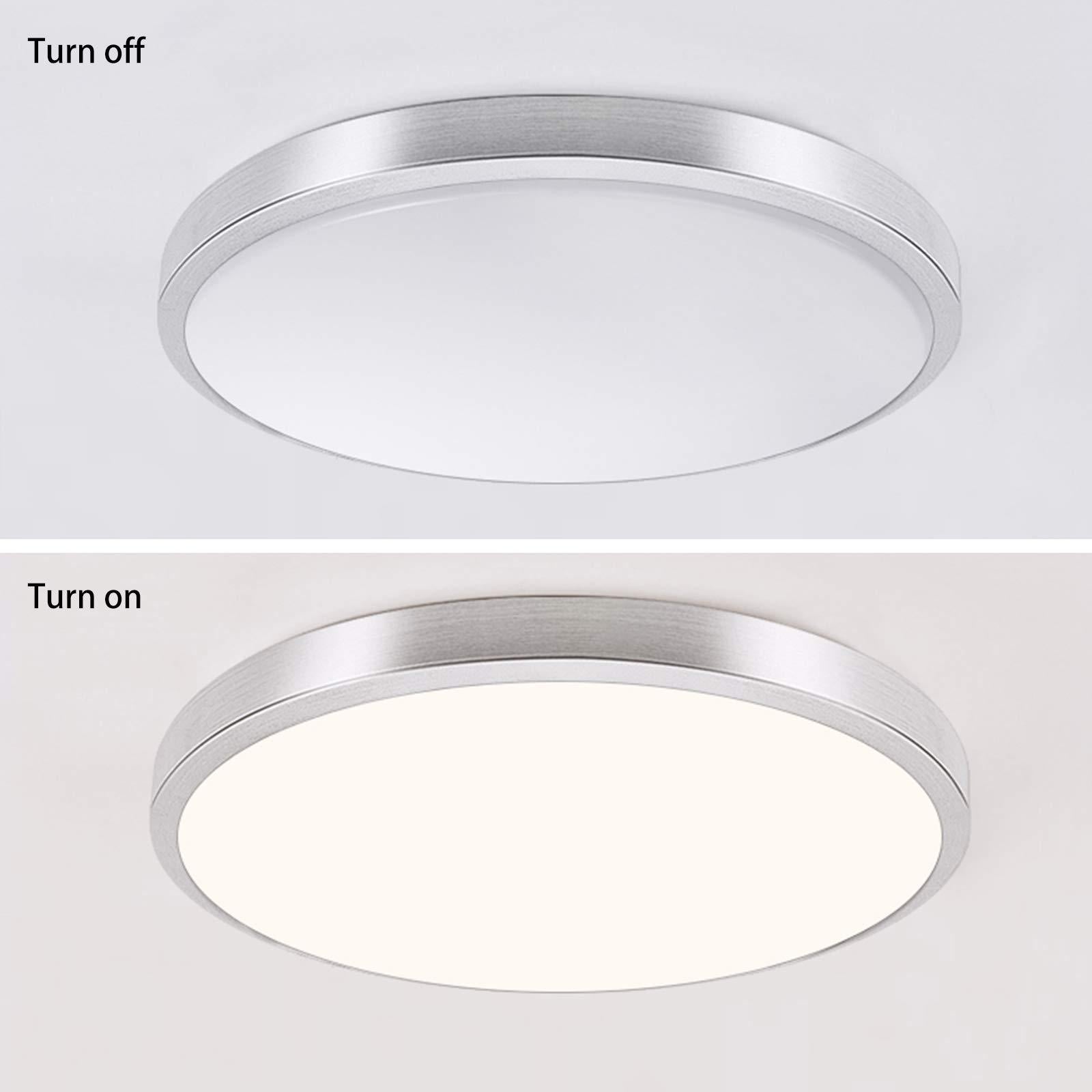Lampada da soffitto a LED 45 W, rotonda, in ABS, dimmerabile, per soggiorno, a risparmio energetico