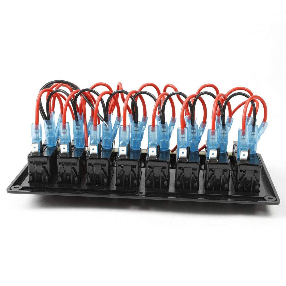 Alta qualità 8 gruppi LED 3 in 1 pannello interruttore, pannello interruttore a levetta, LED