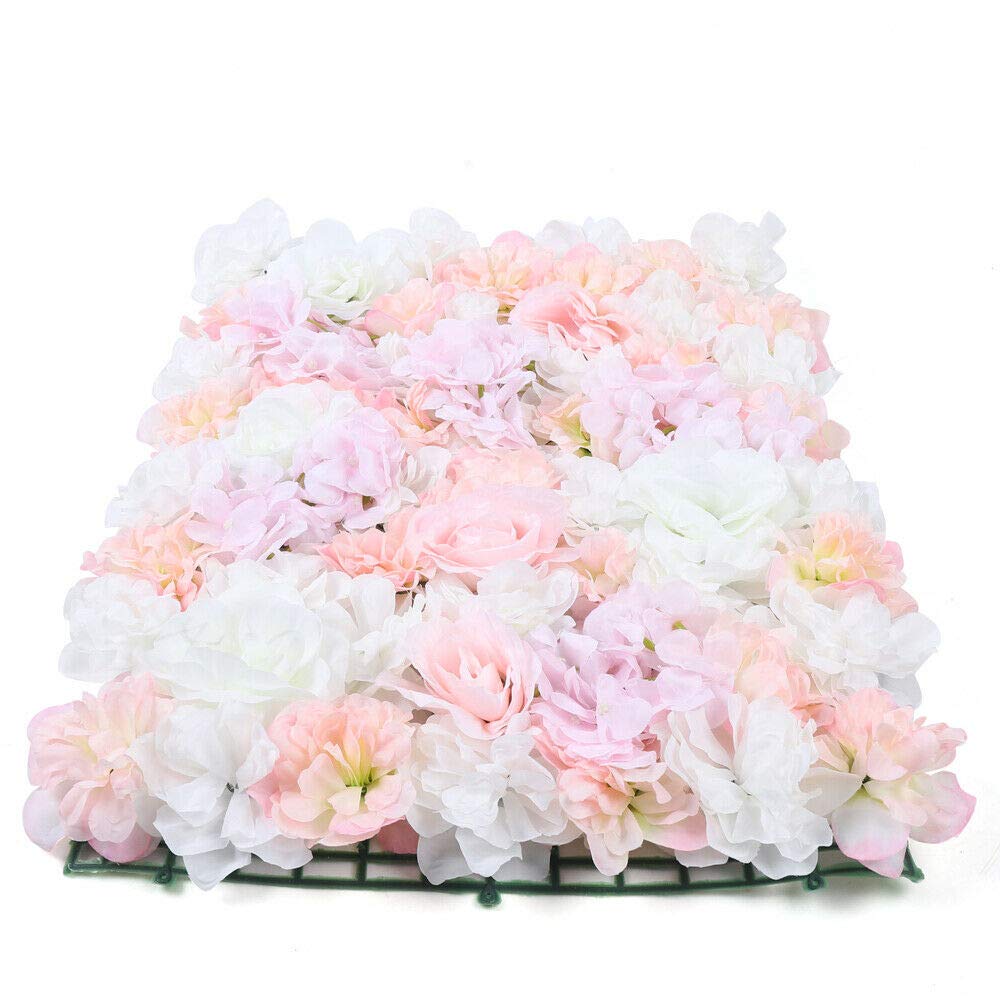 Set di 8 fiori artificiali da parete fai da te con pannello di seta