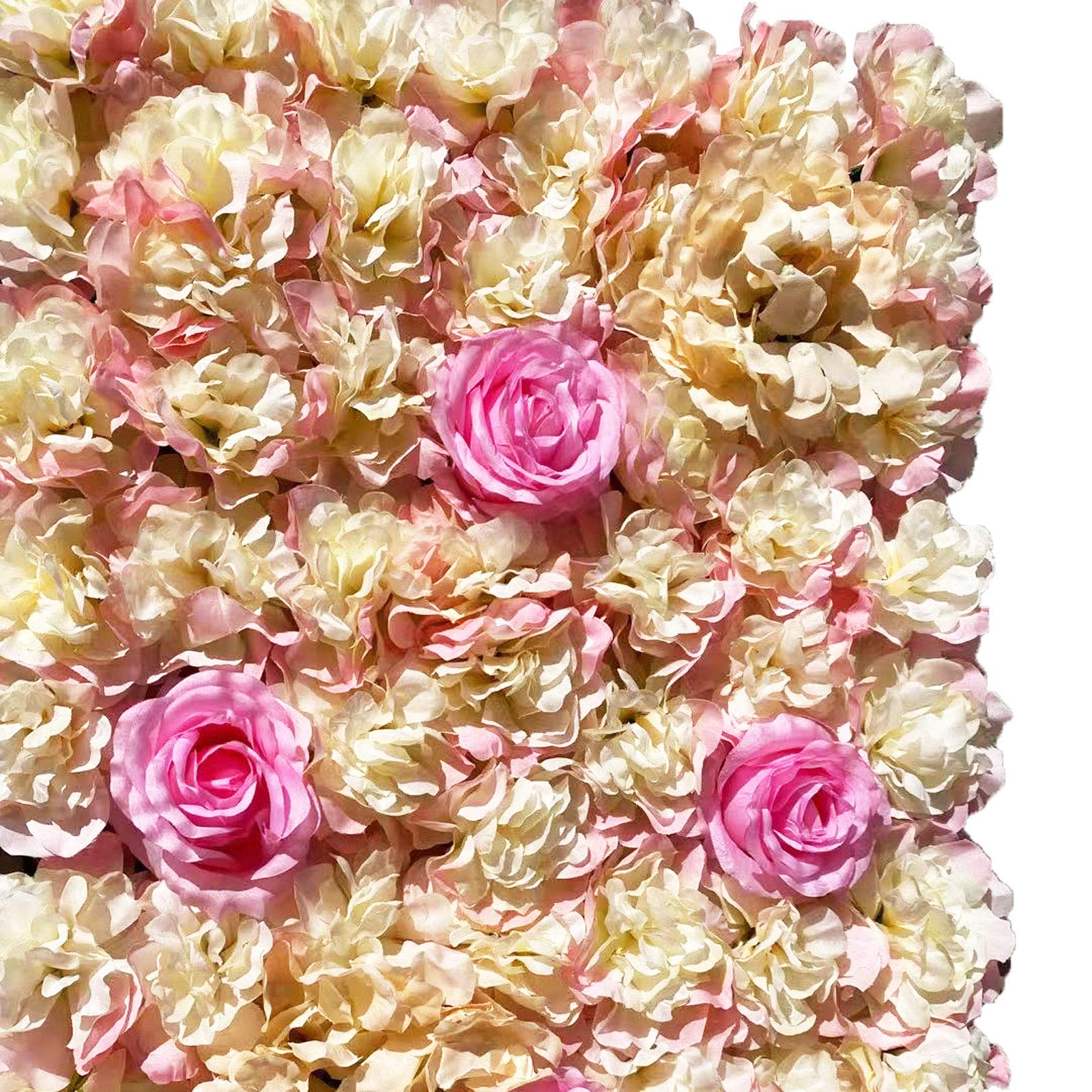 6 x sfondo floreale – Pannello da parete con rose artificiali