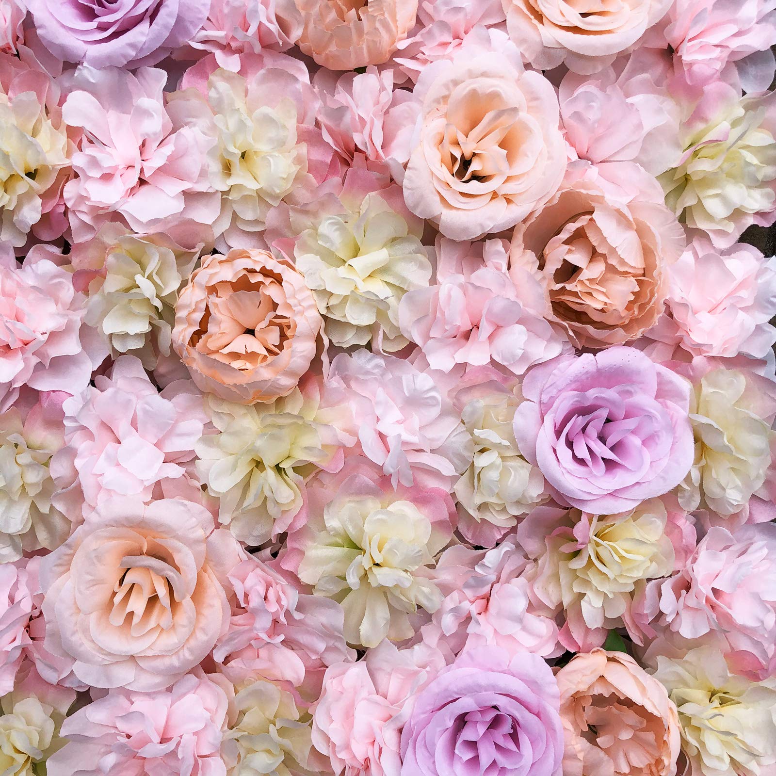  5 pezzi di fiori artificiali da parete di seta, fiori artificiali, decorazione da parete per matrimonio, sfondo per fotografia