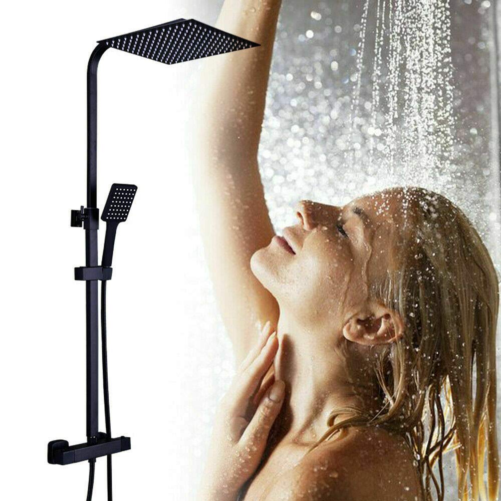 Miscelatore termostatico per doccia con doccetta a pioggia, 38 °C