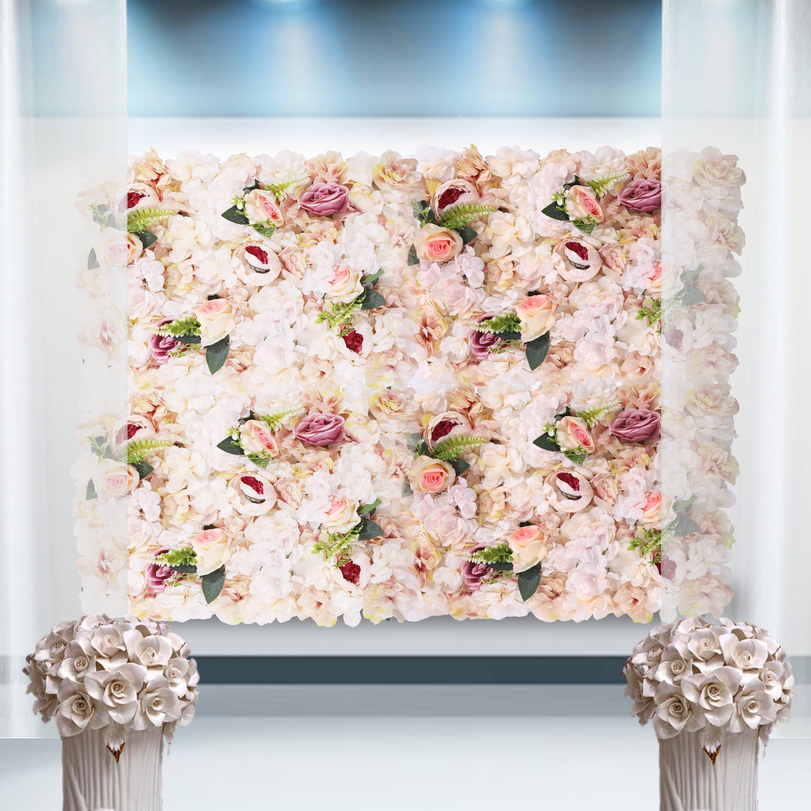 6pcs Pannelli di parete di fiori 