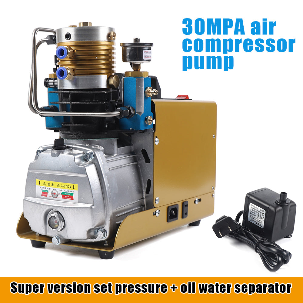  Pompa ad alta pressione da 1800 W, 220 V, con separatore esterno per olio e acqua, 0-30 Mpa preimpostabile