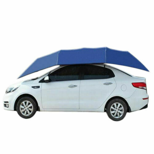 Telo di copertura per auto, 420 x 220 cm, per auto, semi-automatico, portatile, semiautomatico