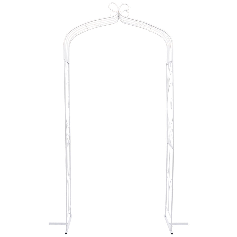 Arco in metallo per matrimonio, 230 cm, per rampicanti, rimovibile, per annunci, piccoli accenti