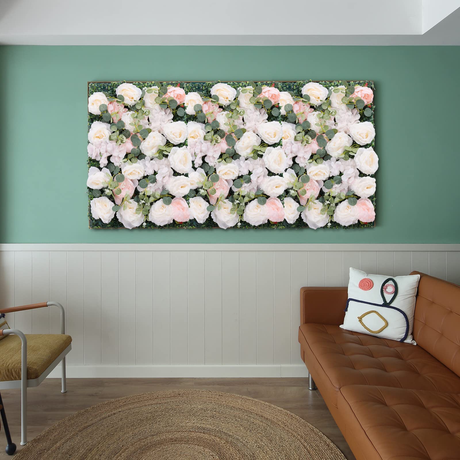 6 pareti di fiori artificiali, decorazione per la casa