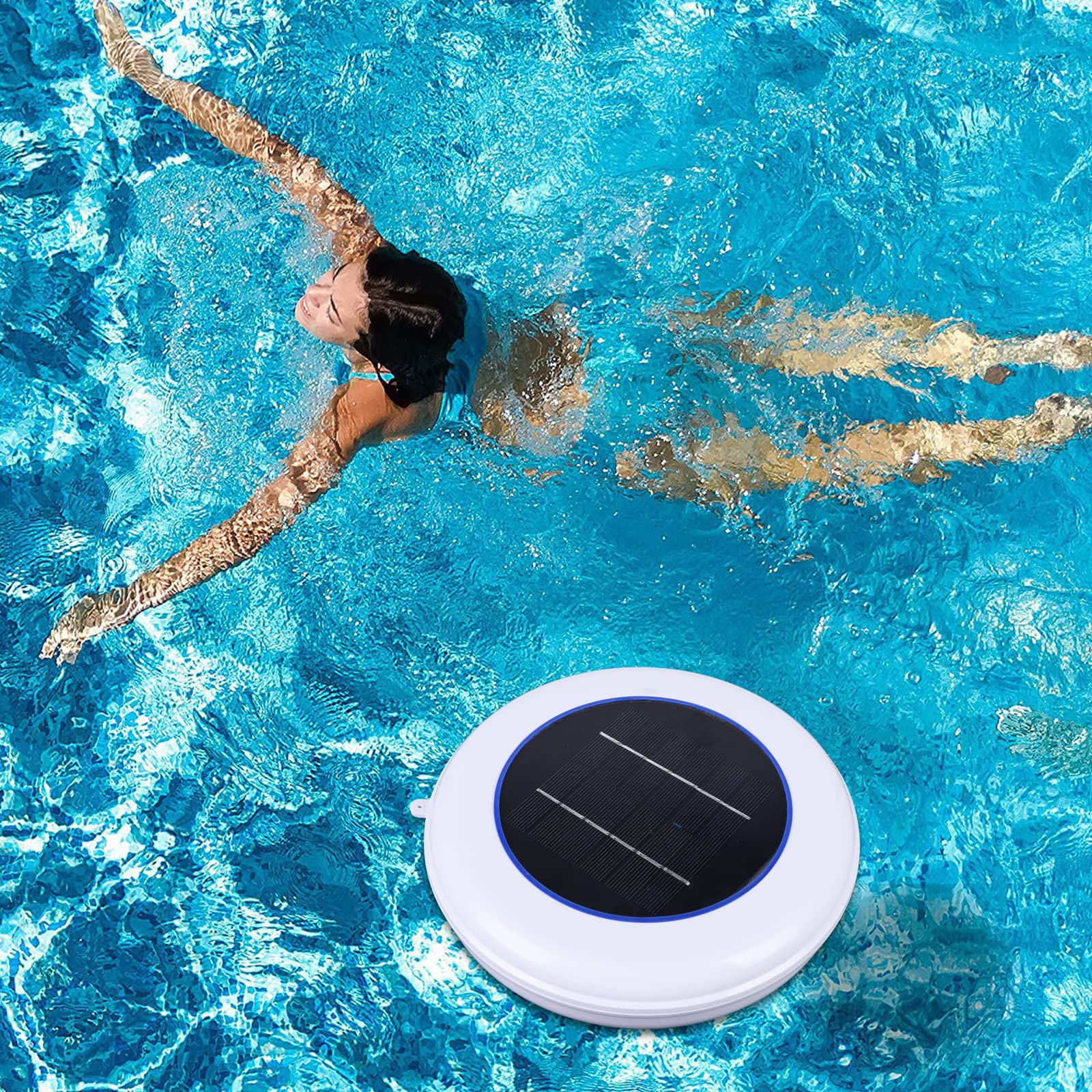 Pulitore solare per piscina ionizzatore