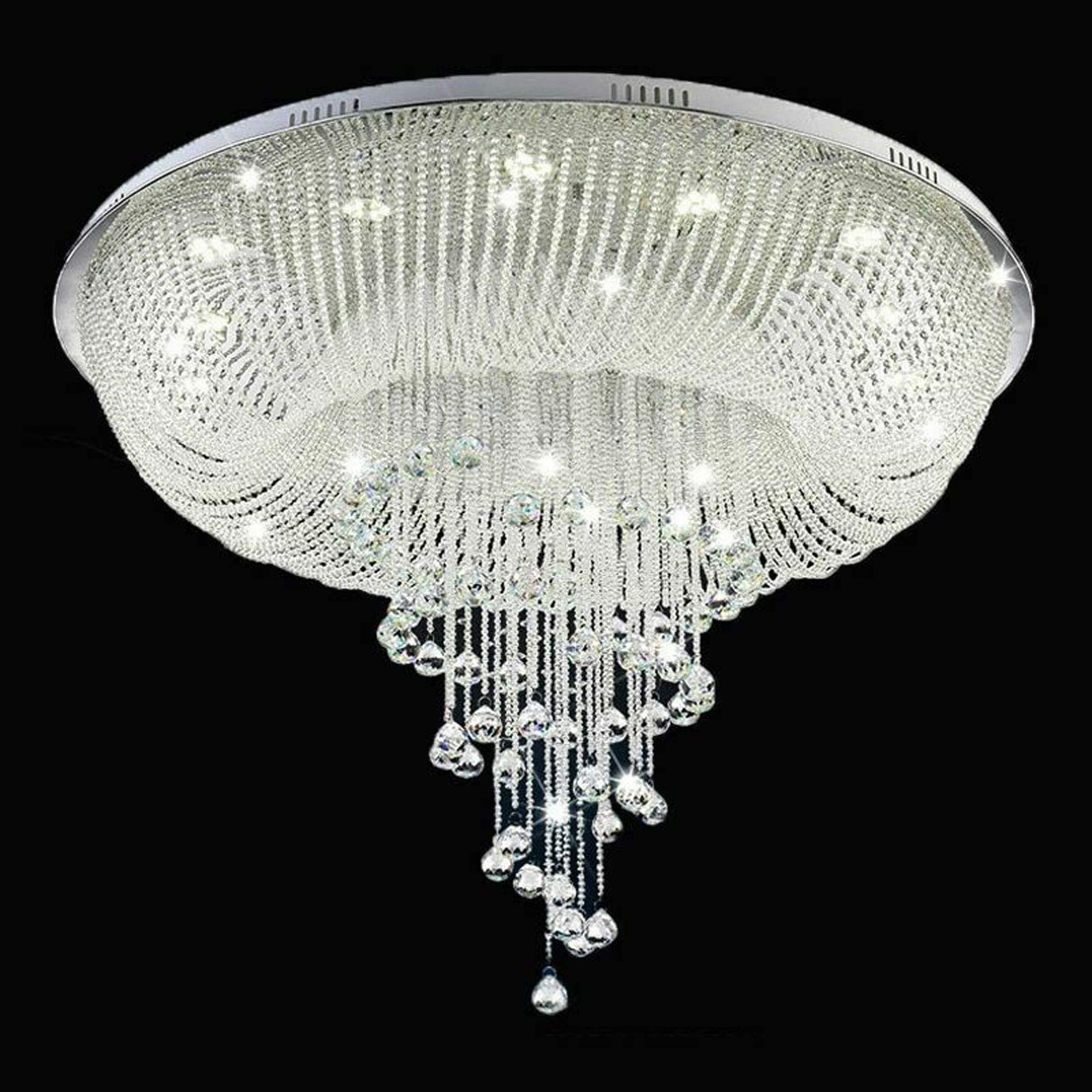 Lampadario di cristallo moderno Lampadario di cristallo moderno Mini a filo Bella plafoniera in cristallo con lampadine