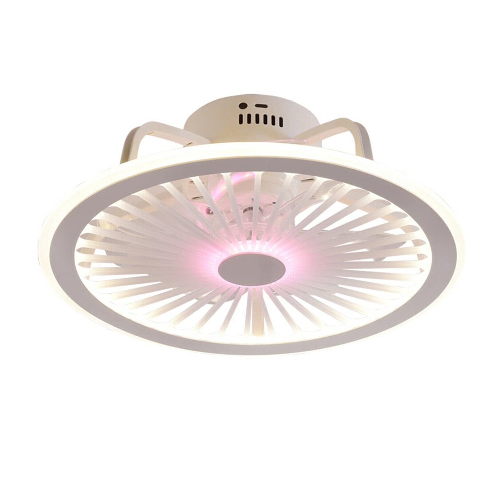 Ventilatore da soffitto da 18,5 pollici con lampada a ventola a LED rosa